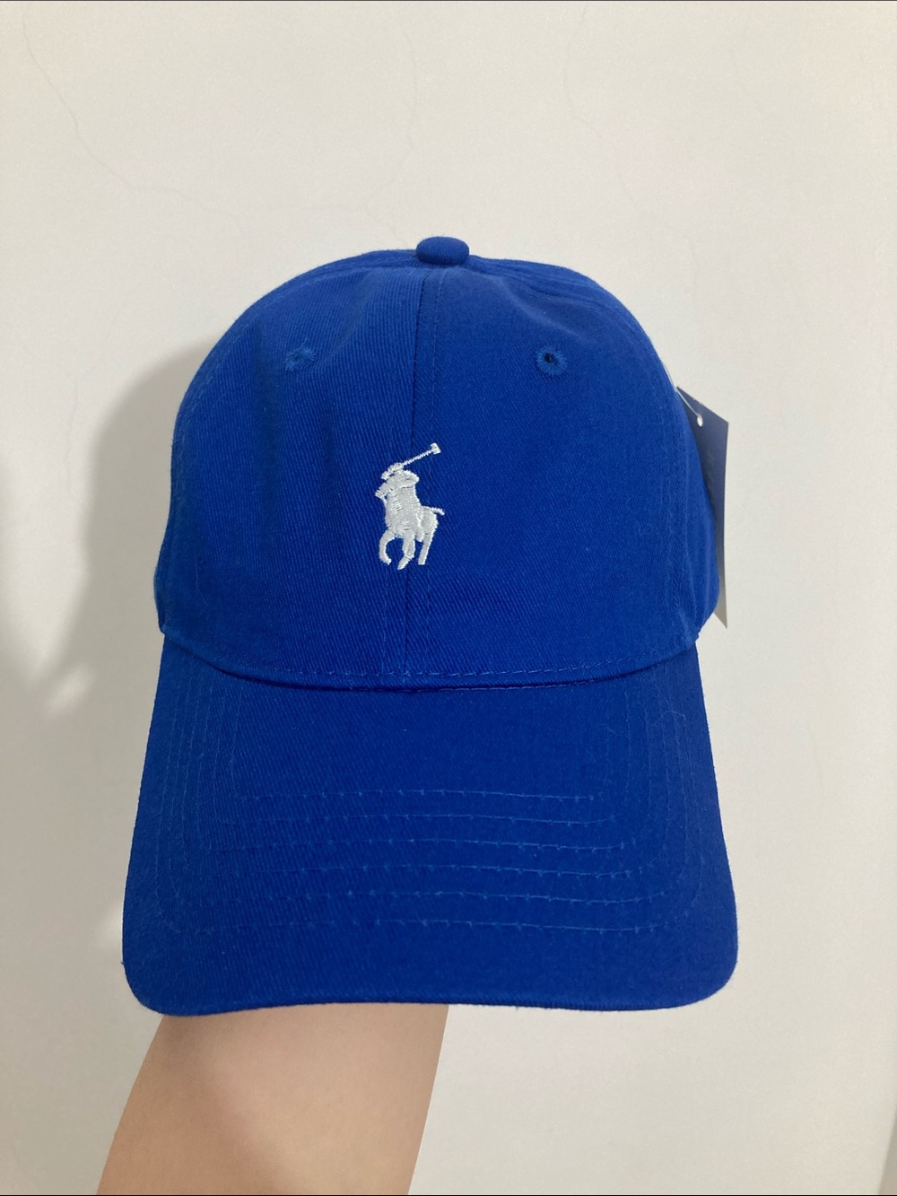 Polo by Ralph Lauren Blue Baseball Cap with White Pony